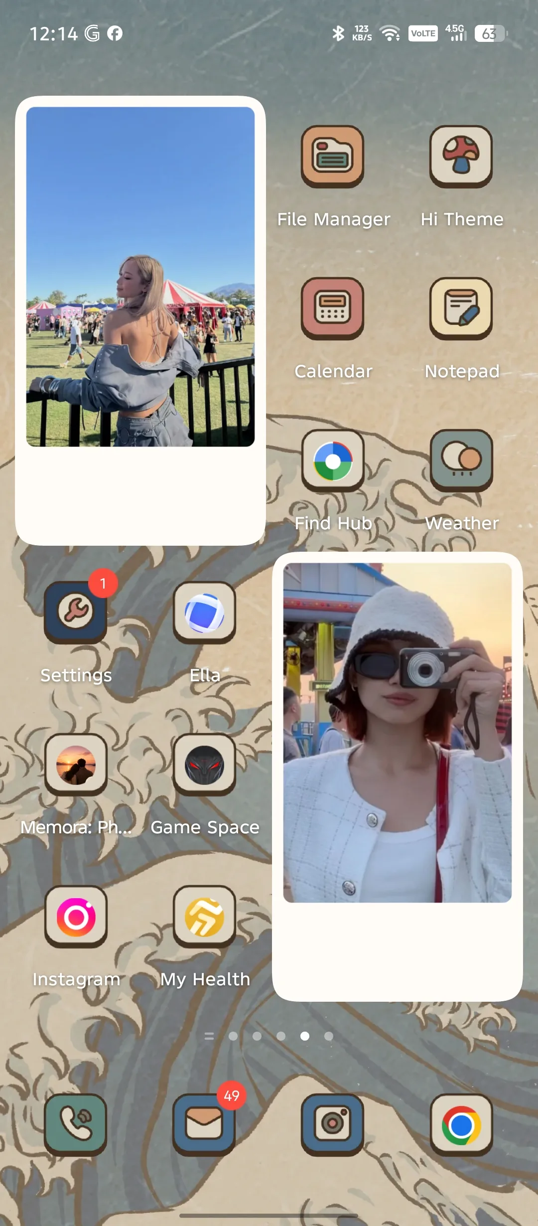 Memora home-screen widget preview